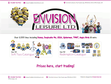 Tablet Screenshot of envisionleisure.com